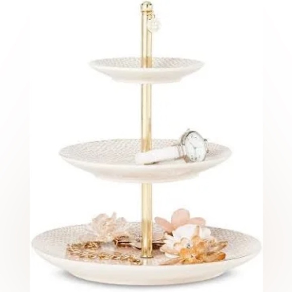 West Emory: 3-Tiered Ceramic Jewel Platter (Gently Used but Excellent Condition)